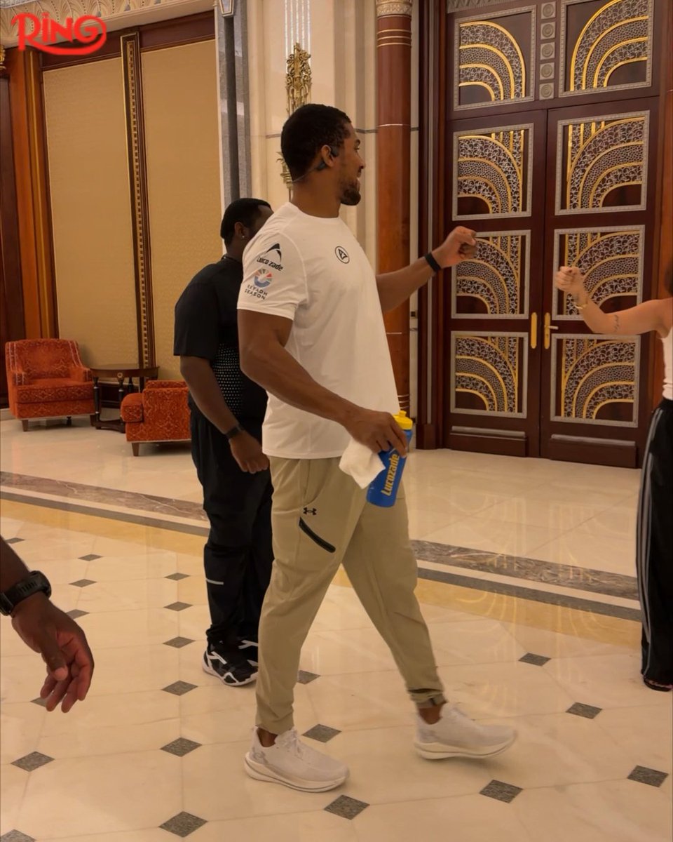 Anthony Joshua has arrived for media duties 🤩 #JoshuaPrenga | July 25th | Exclusively on DAZN 🥊