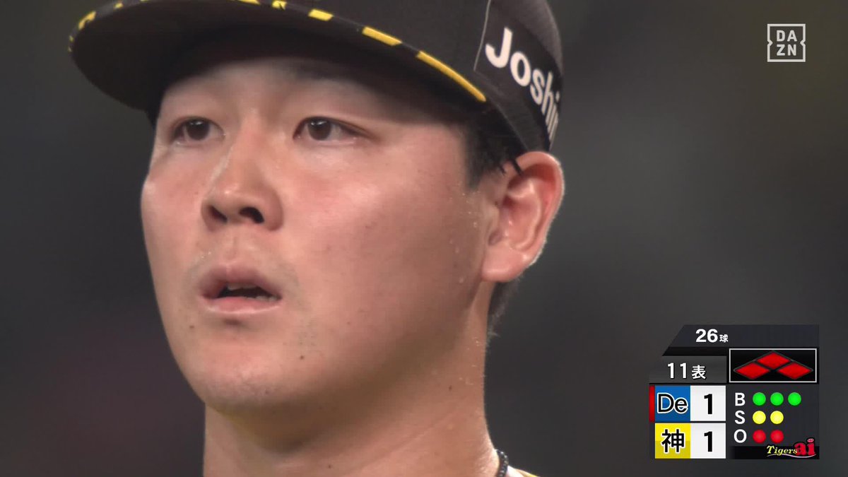勝負を決めた一球か 木下里都 絶体絶命のピンチ 159km/hの直球で 筒香嘉智を三振に斬った! ⚾️阪神×DeNA #阪神タイガース #だったらDAZN