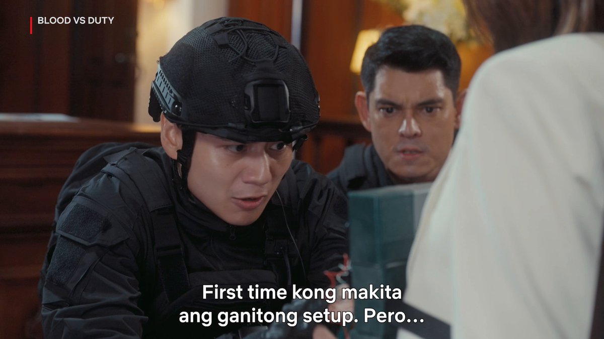 everyone say thank you, agent andre, dahil siya ang dahilan kung bakit buhay pa rin si president mendoza! lakas maka-pogi points naman yan 😍 #bloodvsduty #riverjoseph
