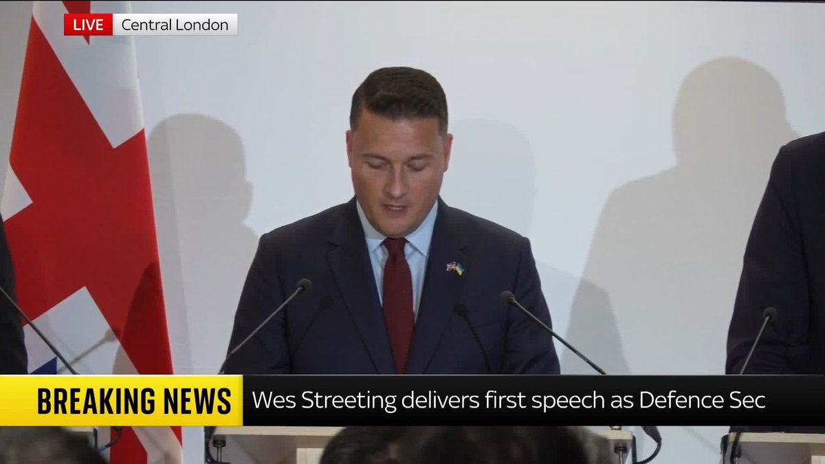 'My focus is maximising our deterrence, and ensuring that if deterrence fails, we are ready to fight and win.' Wes Streeting delivers his first speech as defence secretary Live updates: