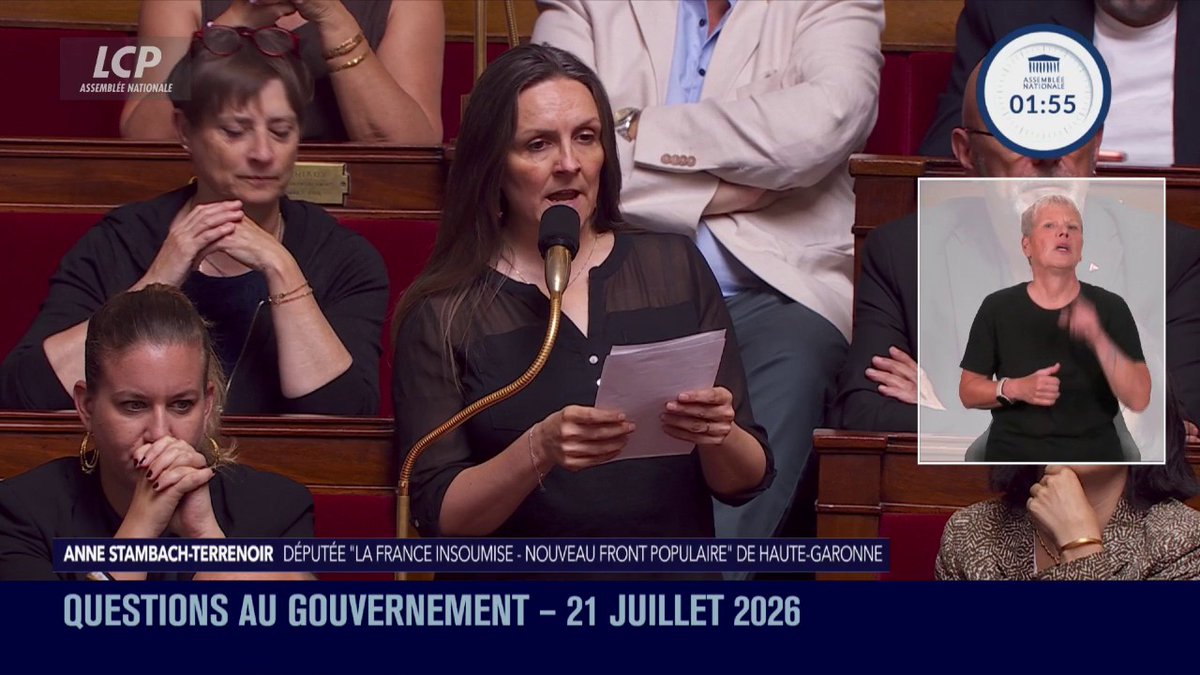Réintroduction dérogatoire de l'acétamipride : "Vous êtes les alliés du cancer, et nous le ferons savoir", déclare Anne Stambach-Terrenoir citant les propos de Fleur Breteau. "Vous méprisez la science (...) Hier vous avez choisi, vous êtes des empoisonneurs". #QAG