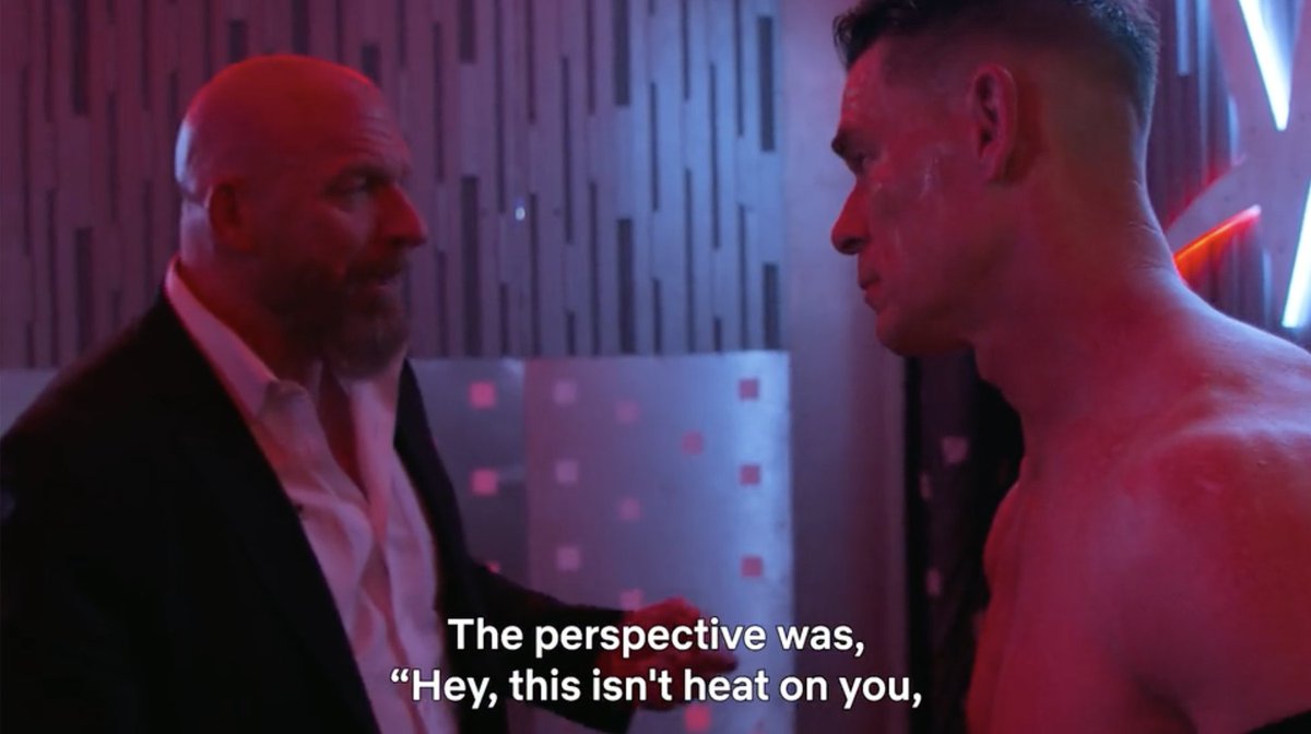 John Cena and Triple H discuss the end of the heel turn. 🗣️ “There was a certain point in time where I was like, this ain’t working.” 📺 WWE: Unreal Season 3 is now playing.