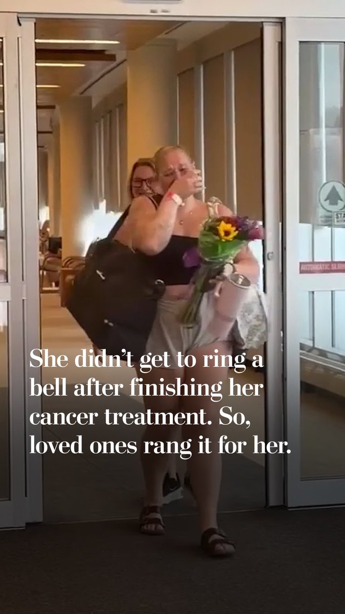 Aly Well, a 19-year-old who just completed her last round of chemotherapy, was unable to ring an end-of-treatment bell, so family and friends showed up to ring one for her.