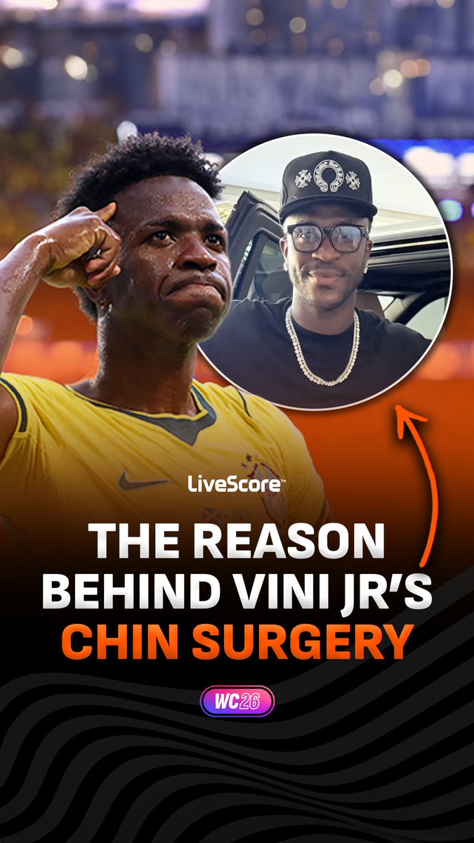 Vini Jr’s chin surgery has for sure made him look different, and there could be a reason why 😳