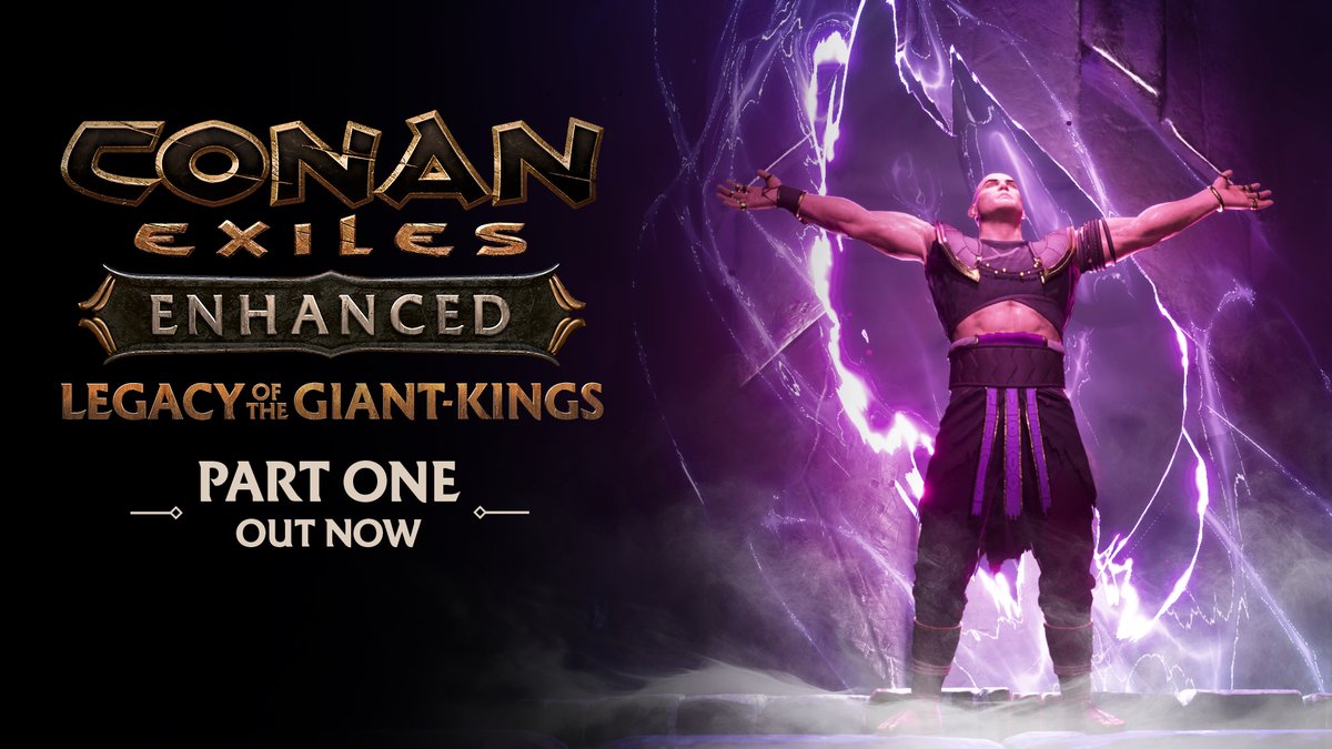 Conan Exiles Enhanced - Legacy of the Giant-Kings Part One is now LIVE! ⚔️Descend into the Cyclopean Halls and uncover the secrets of a forgotten age.
