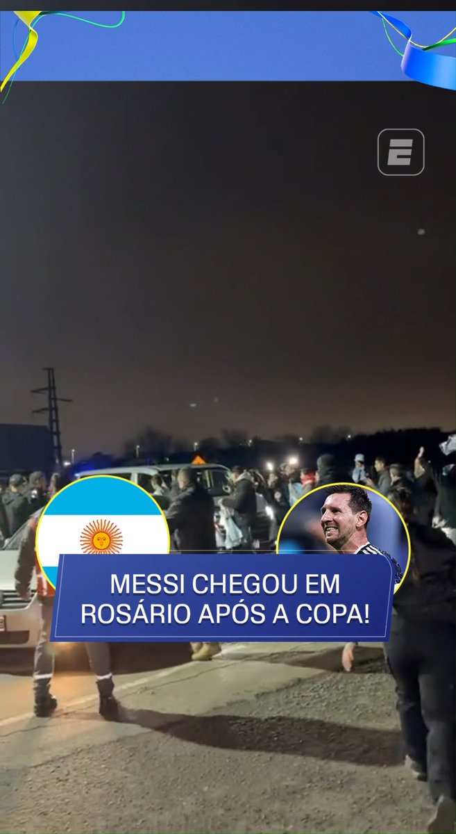 🇦🇷 Torcedores recepcionando Messi em Rosário, na Argentina. O craque passará férias na sua cidade natal. 🎥 ESPN Brasil | SportsCenter Brasil