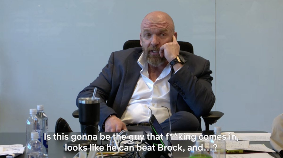 Triple H inside the WWE writer’s room: “Oba Femi is the most legitimate, bad motherf--ker that has walked through the door in a while.” 😮‍💨 The highest of praise for The Ruler 🔥 📺 WWE: Unreal Season 3 is now playing.