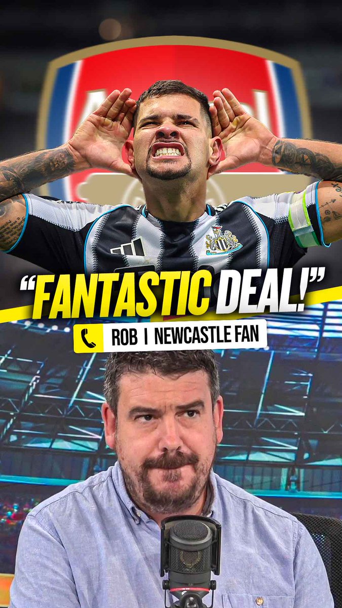 🤩 "A fantastic deal for Newcastle!" 😬 "He's 29... he's gonna want 4/5 years on 200k-a-week!" This #NUFC fan would love #AFC to take Bruno Guimaraes off their hands for £75m! 🙏💰