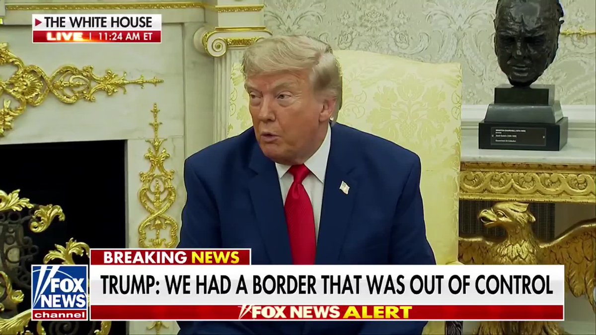 JUST IN: President Trump acknowledges that Iranian forces "did slip something through in Jordan" before announcing he will travel to Dover Air Force Base to pay his respects to fallen U.S. service members killed by the regime's recent attacks. "They did slip something through in Jordan. And if we had other operators, you know, it would have- would not have happened, unfortunately."