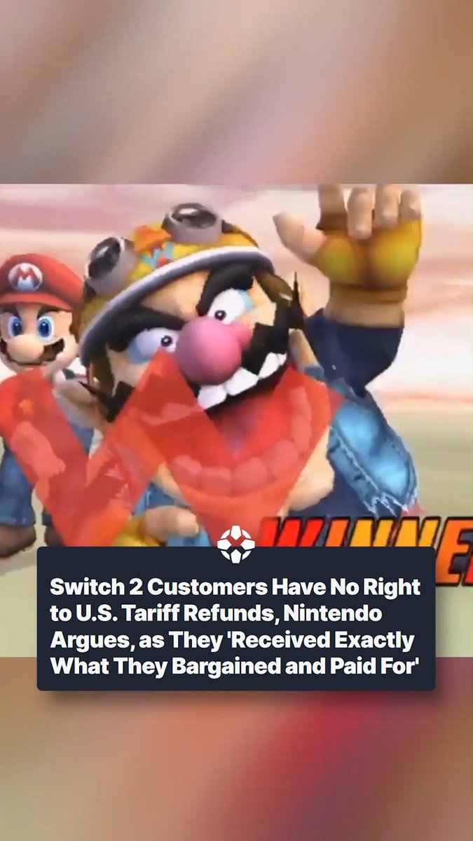 Nintendo claims it's under no obligation to give U.S. tariff money back to consumers. #Nintendo #Switch2