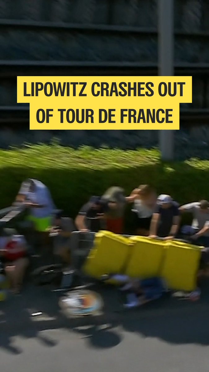ANOTHER GC RIDER DOWN 😨 Florian Lipowitz went down HEAVILY in the Individual Time Trial and was unable to go any further. We hope he is okay. 🤕 🇫🇷 #TDF2026 | July 5-July 27 | Every Stage on SBS 📺