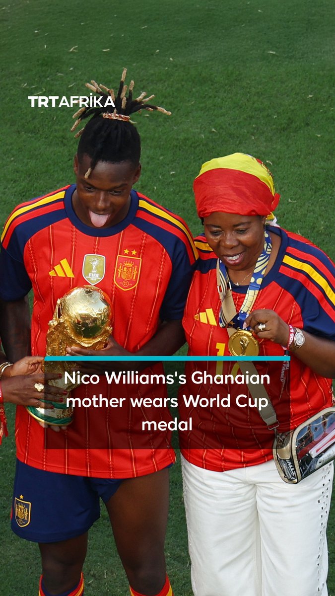 From Ghana to World Cup glory: It was an emotional moment as Spain's football star of African descent, Nico Williams, handed his World Cup medal to his mother at the stadium. Here's the story behind the family's humble journey to global fame