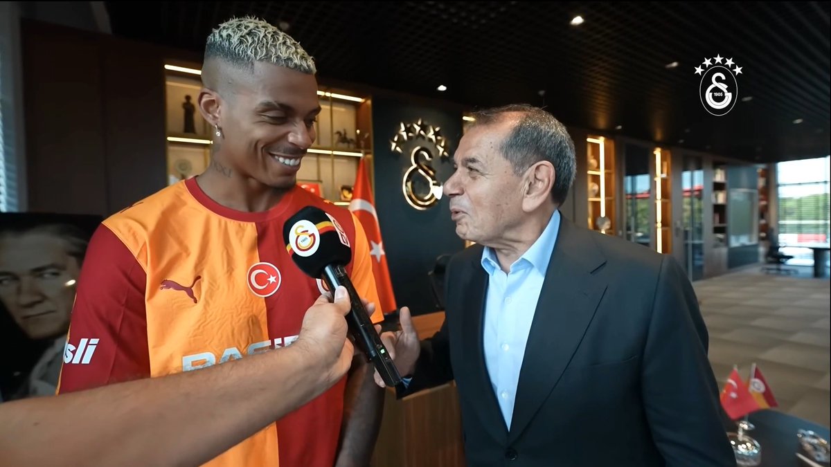 Dursun Özbek: "Lemina bana bir söz verdi. Önümüzdeki 2 sezon bugüne kadar gösterdiği performansın üzerinde bir performans sergileyecek." Mario Lemina: "Söz verdim ve bunu gerçekleştireceğim."