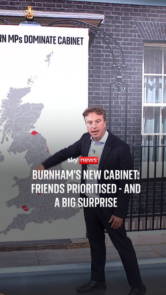Andy Burnham has set the direction of government with some surprises among his top team. But has he risked things by putting many of his friends and closest allies into cabinet? Sky’s Sam Coates Sky looks at the key appointments in Burnham's new cabinet.