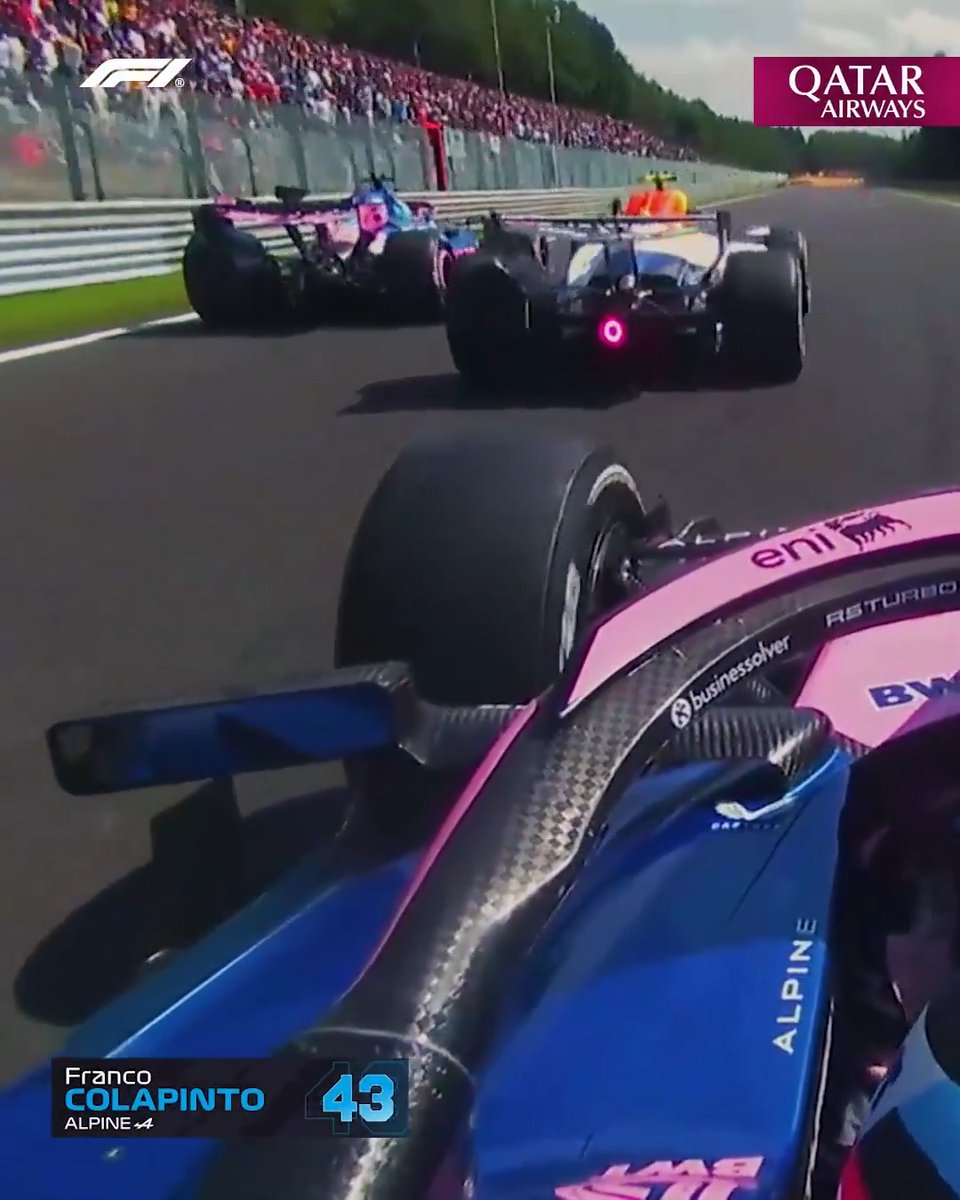 Franco's sensational double pass from onboard! 🤩 #F1 #BelgianGP