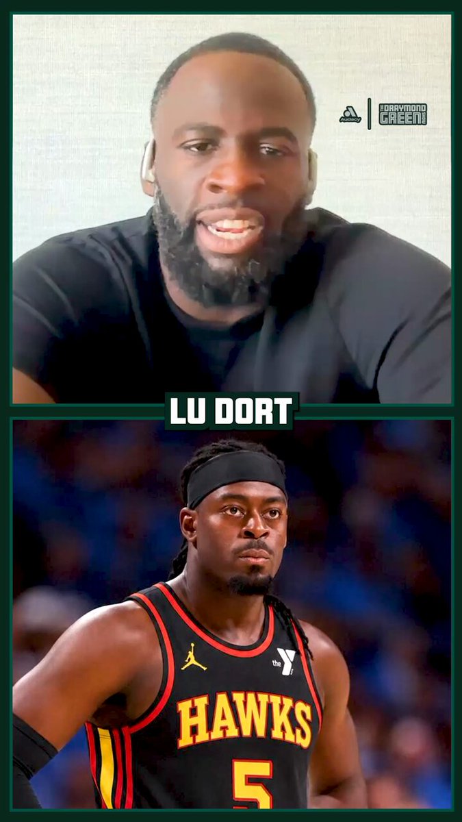 Draymond on the Lu Dort Trade "Number one what this says to me is that Atlanta couldn't get off Zaccharie Risacher any sooner, like they really wanted to get off him...You know, Lu Dort's a big loss for OKC, he is one of their better defenders...At times it's gonna put Jalen Williams on the best perimeter player on the opposing team... Lu Dort can guard bigger guy and smaller guys, I don't know that Cason Wallace has that versatility."