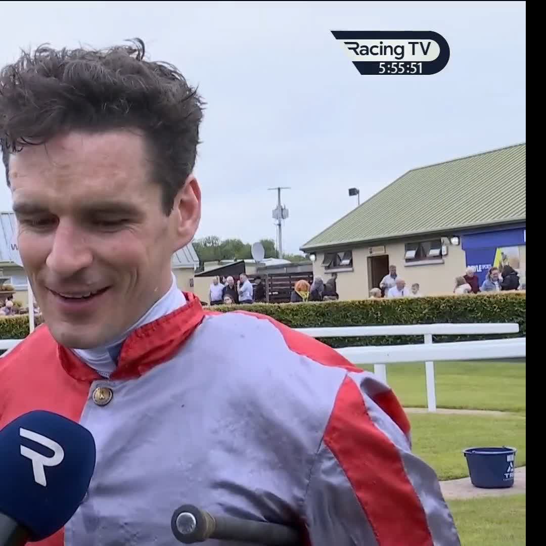 Danny Mullins in good form with kevinoryan after riding Max Meridius to victory for Tom Mullins at Ballinrobe Races!