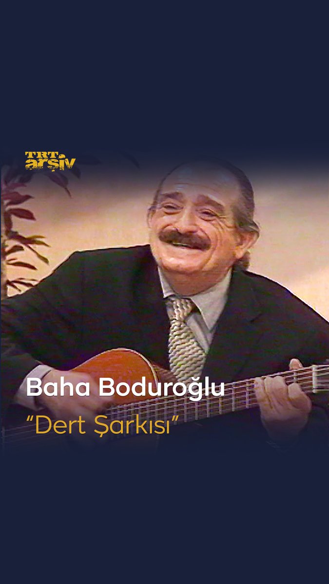 "Güzin ile Baha" olarak hafızalarımıza kazınan, Türk pop müziğinin değerli sesi ve bestecisi Baha Boduroğlu’nu "Dert Şarkısı" ile anıyoruz. 🎶