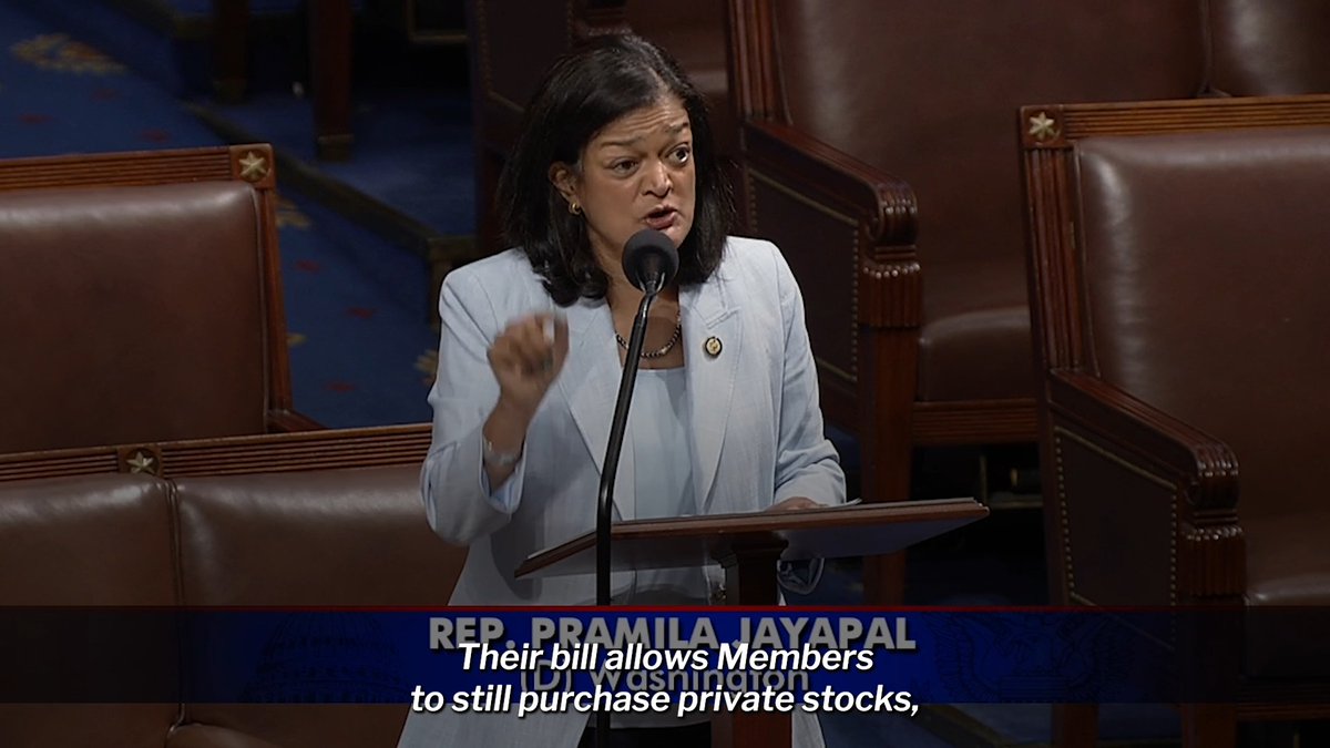Republicans’ bill to ban stock trading is a sham, and continues to let Members own, buy, and trade stock. It’s time to pass a real ban to end stock trading for Members, not this unserious bill that does nothing.