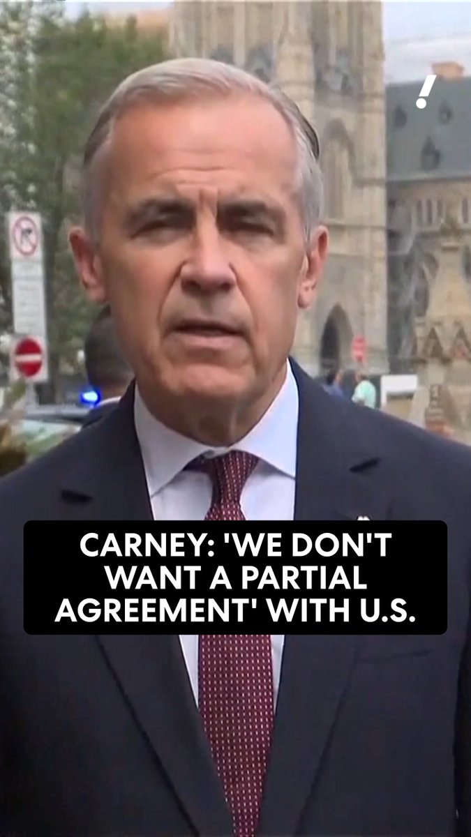 Canada has agreed to "intensify" trade negotiations with the U.S., says Canadian Prime Minister Mark Carney. Following Trump's new 50% tariffs on Canadian autos, dairy, and alcohol, Carney says Canada is looking for a more "comprehensive deal."