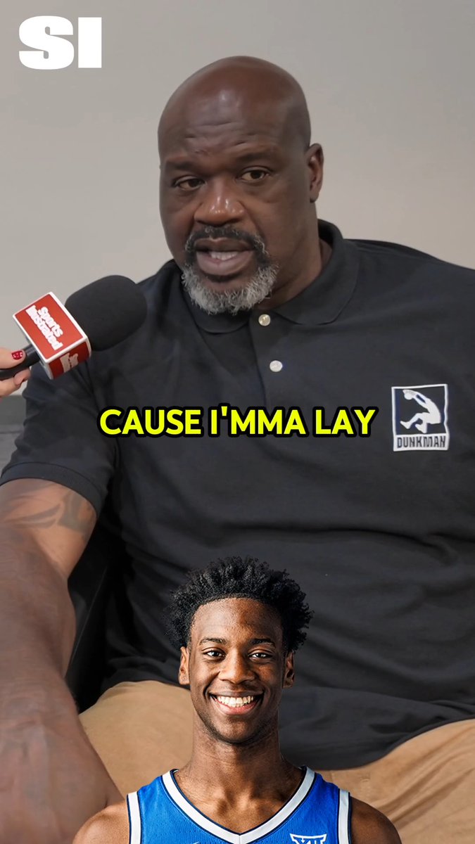 Reporter: “AJ said he could dunk on you.” Shaq: “Who?” Reporter: “AJ Dybantsa.” Shaq: “Who's that?” (via Sports Illustrated)