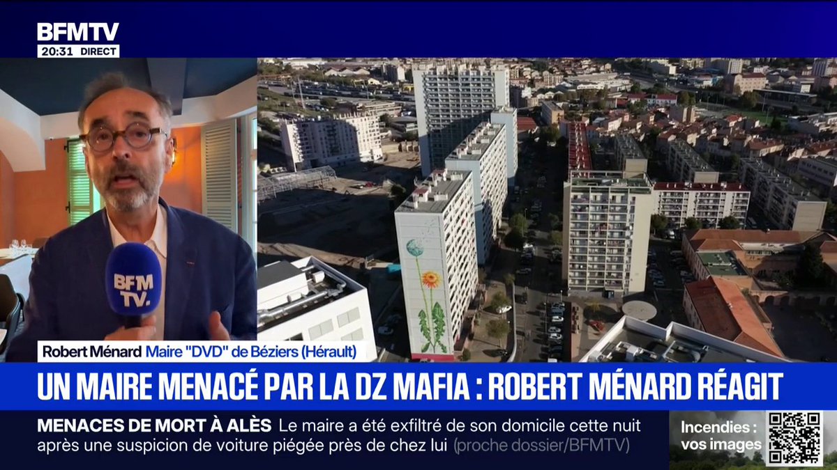 Maire d’Alès menacé par la DZ Mafia: "Les trafiquants se sentent impunis", estime Robert Ménard, maire "DVD" de Béziers