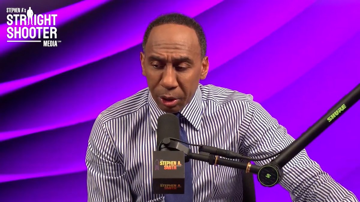 Stephen A. Smith is upset with ESPN over Ryan Clark's layoff. 🎥: YouTube/Stephen A. Smith