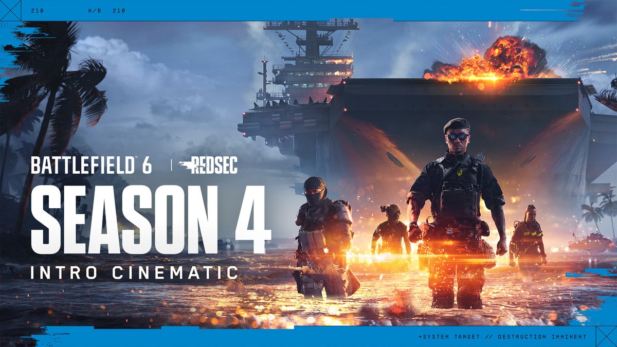 The Pacific is under siege. Pax Armata has launched its assault on NATO's offshore military bases, igniting the next chapter of the war. Fight across land, air, and sea in #Battlefield6 Season 4 ⚓✈️💥