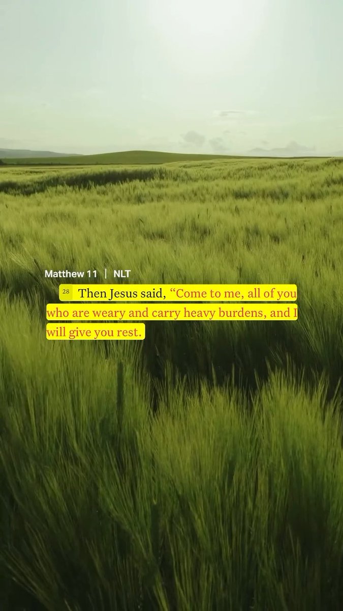 Think about that thing youโre holding on to. Now, imagine yourself handing that burden over to God. What would that look like in your life? โ๐๐ฉ๐ฆ๐ฏ ๐๐ฆ๐ด๐ถ๐ด ๐ด๐ข๐ช๐ฅ, โ๐๐ฐ๐ฎ๐ฆ ๐ต๐ฐ ๐ฎ๐ฆ, ๐ข๐ญ๐ญ ๐ฐ๐ง ๐บ๐ฐ๐ถ ๐ธ๐ฉ๐ฐ ๐ข๐ณ๐ฆ ๐ธ๐ฆ๐ข๐ณ๐บ ๐ข๐ฏ๐ฅ ๐ค๐ข๐ณ๐ณ๐บ ๐ฉ๐ฆ๐ข๐ท๐บ ๐ฃ๐ถ๐ณ๐ฅ๐ฆ๐ฏ๐ด, ๐ข๐ฏ๐ฅ ๐ ๐ธ๐ช๐ญ๐ญ ๐จ๐ช๐ท๐ฆ ๐บ๐ฐ๐ถ ๐ณ๐ฆ๐ด๐ต.โโ โ Matthew 11:28 NLT Tap the link below, save Matthew 11:28 in the Bible App today, then encourage someone in the comment section by reminding them God promises rest.