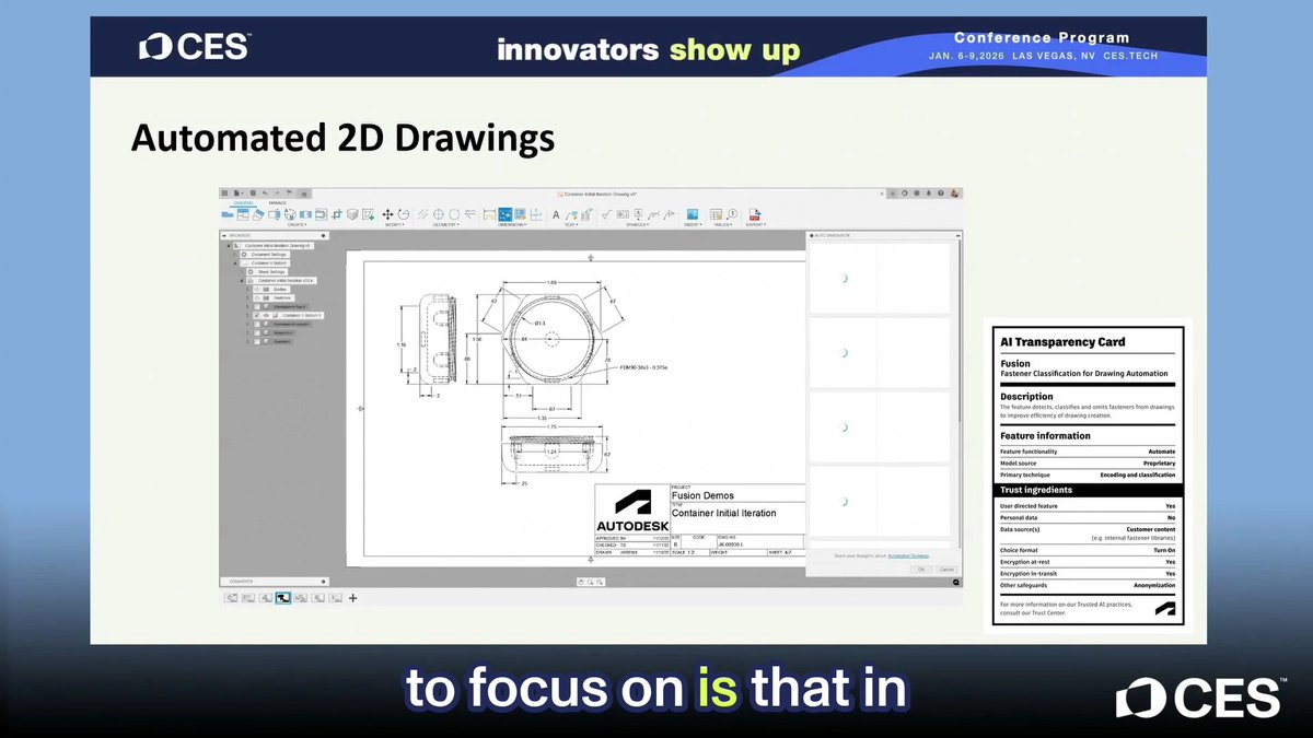 Where should AI stop and human judgment start? @Autodesk and IDEO explored balancing AI innovation with humanity at CES 2026. Watch how they draw the line.