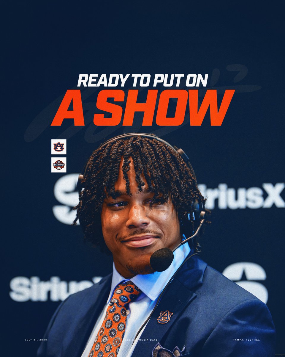 Ready to put on a show for the Auburn Family 🍿🦅 Byrum Brown | #SECMD26