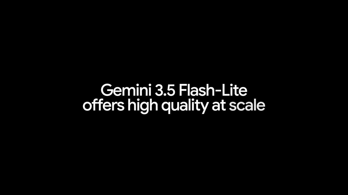Gemini 3.5 Flash-Lite is our fast, cost-effective model for scaling repetitive use cases like sorting tickets and extracting data. Watch how it performs against 3.5 Flash on a series of high volume tasks ↓