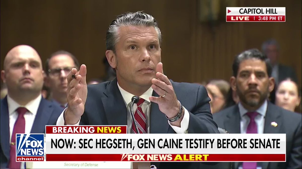 NEW: Secretary of War Pete Hegseth slams the Biden administration over the state of the Pentagon he says the Trump admin inherited after Dem Sen. Dick Durbin questioned why the War Department is seeking new supplemental funding: "This is rebuilding our military from what was not funded in the past under the Biden administration." "The Biden administration ignored hypersonic. They just decided to pretend like that technology didn't exist and we shouldn't invest in it." "I don't know what Lloyd Austin did for 4 years. I really don't know. The amount of neglect, the amount of stale thinking and bureaucracy was staggering when we took over."