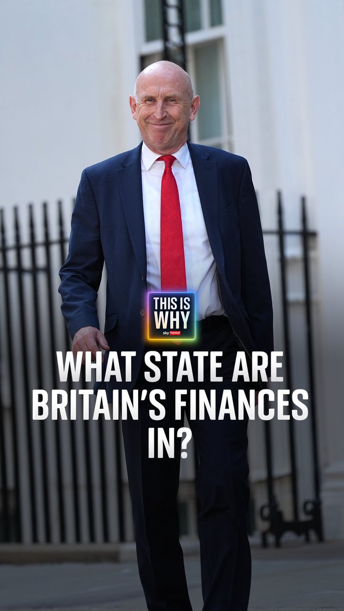 What state are Britain's finances in? As John Healey enters Number 11 Downing Street as the new Chancellor, what's he dealing with? Paul Kelso breaks it all down for Niall Paterson on #ThisIsWhy. Listen here 🔗
