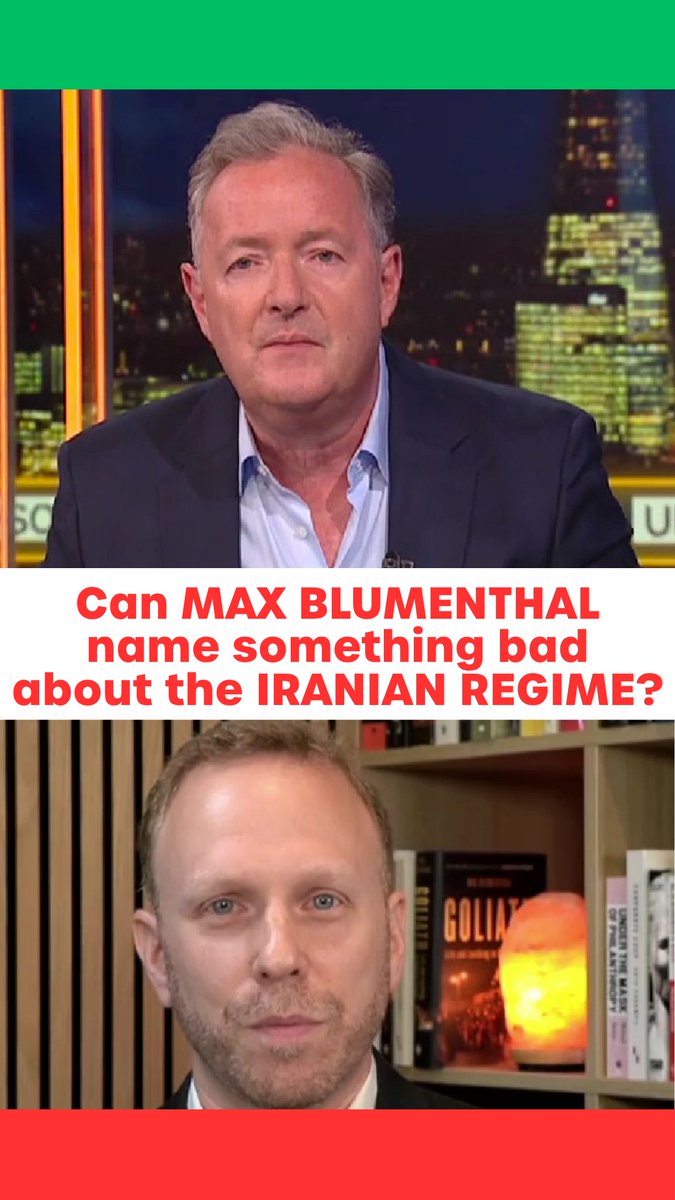 Max Blumenthal fails 22 TIMES to name one bad thing about the Iranian Regime... Watch more 👇 📺 Piers Morgan | @maxblumenthal