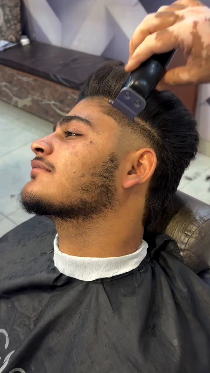 Satisfying and cool beard shaving results 🔥