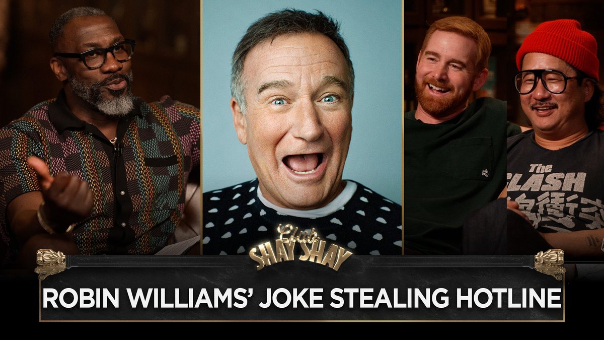 Robin Williams' Hotline for Joke Stealing Paid Comics - Bobby Lee & Andrew Santino Break It Down "Robbing Jokes Williams. That was the nickname. If he stole one of your jokes, there was a number you could call and they would send you a check." - Bobby Lee