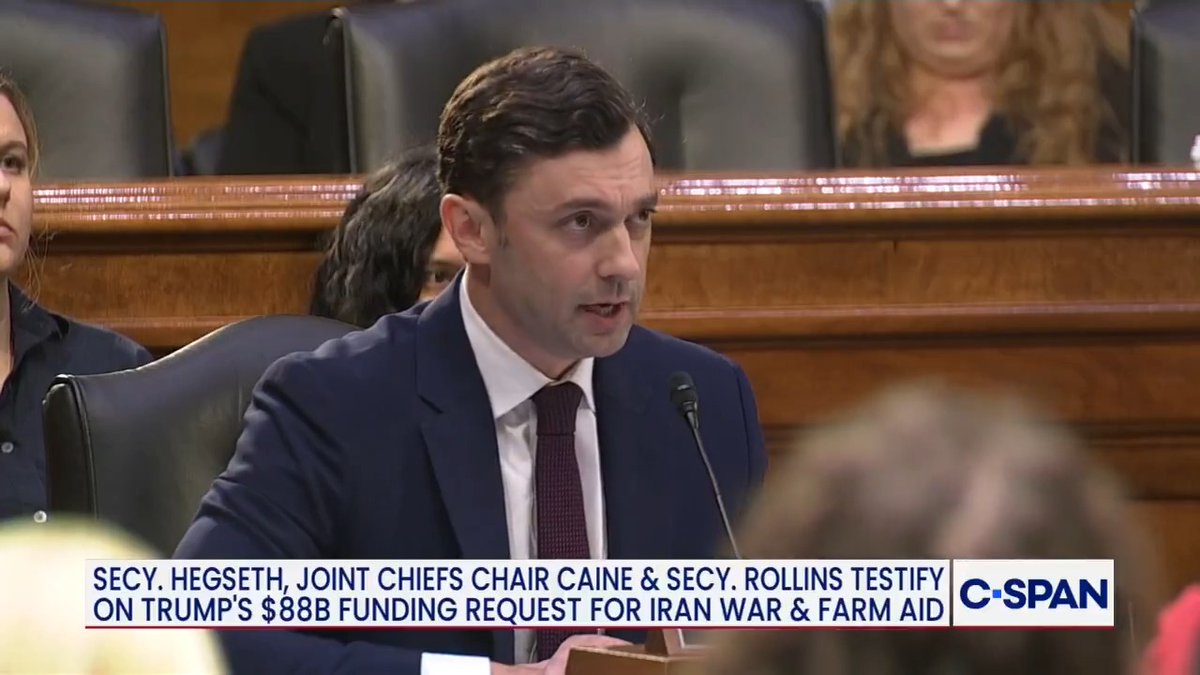 Pete Hegseth refuses to answer Ossoff's Office (D-GA), on whether his past statement that Iran's military had been "destroyed and made combat ineffective" was true or false.