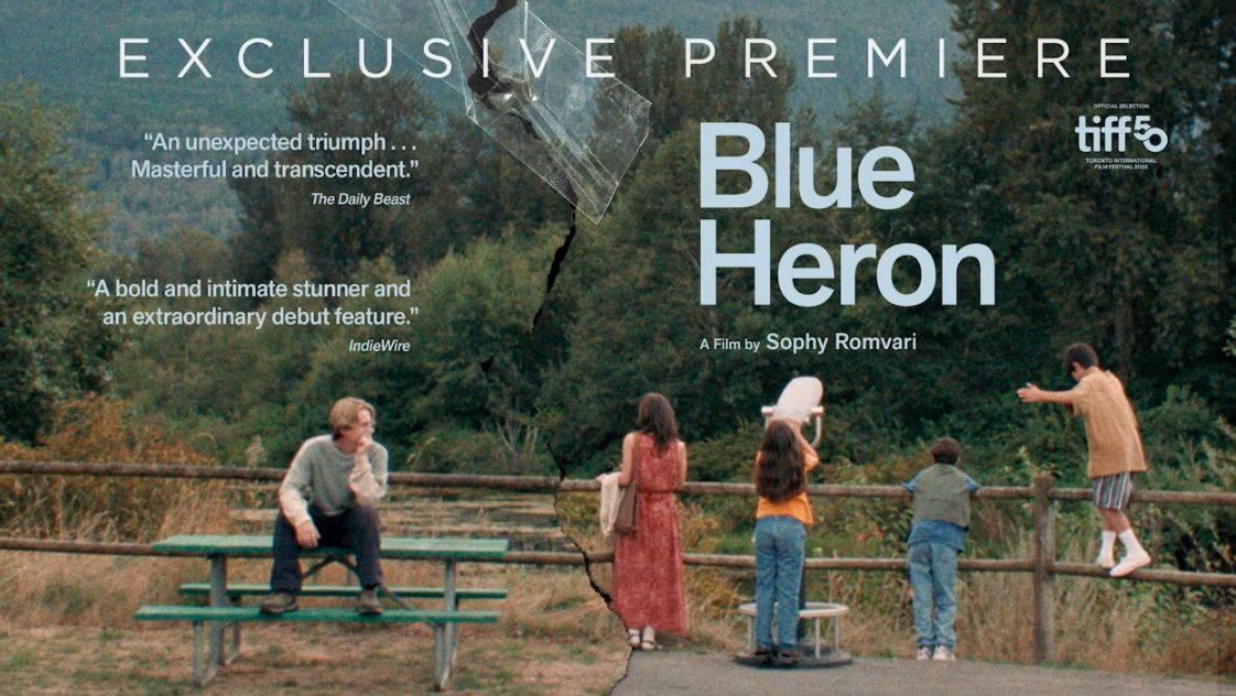 💙 Tonight's the night: BLUE HERON, the transcendent feature debut from Sophy Romvari, begins streaming exclusively on the Criterion Channel starting at 8pm ET. 💙 In Romvari’s award-winning debut feature a Hungarian Canadian family of six moves into a new home on Vancouver Island, where Sasha, the youngest child, watches her older brother’s increasingly erratic behavior through the haze of an idyllic summer.