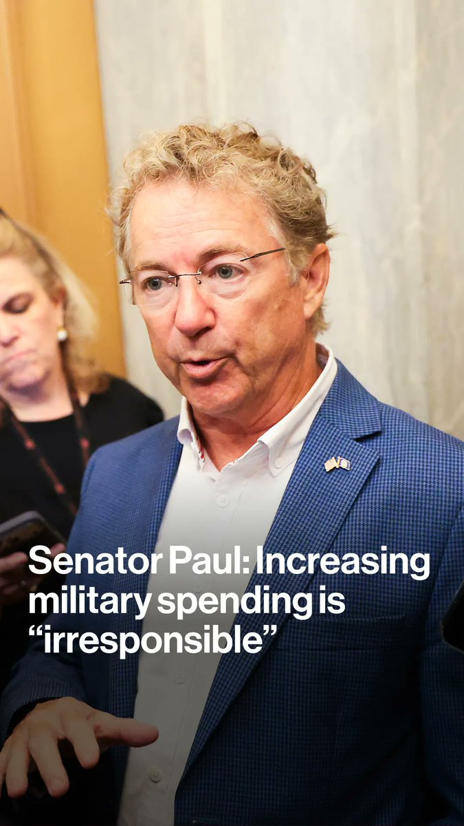 "Increasing the military spending by 50% is absolutely irresponsible," said Kentucky Sen. Rand Paul after Defense Secretary Pete Hegseth appeared before a Senate committee to request additional defense funding