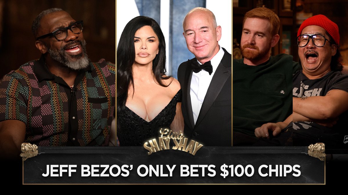 Billionaire Jeff Bezos Only Bets $100 Chips at Casinos: “F*ck you!” Says Andrew Santino "We see all this security pop in and who's sitting at the table behind us? Bezos and his wife. I say to my buddy 'How much is he betting?' $100 chips... F*ck you Jeff Bezos!"- Andrew Santino