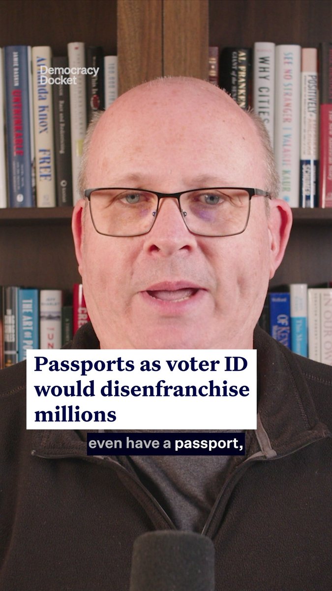 Only about half of Americans have a U.S. passport. And for Black Americans, those rates are even lower. “That is not a flaw from Donald Trump’s standpoint,” Marc Elias says. “That is a feature.” Don't let Trump take away your voice. Help us fight back: