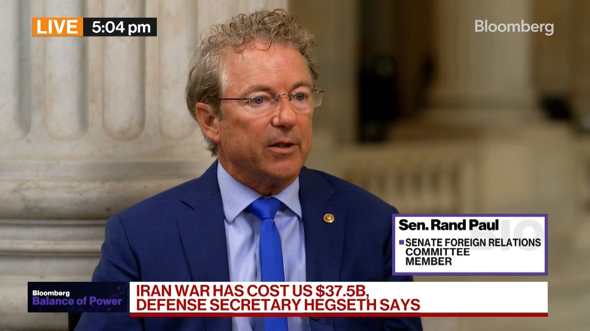 "60 days isn't a gift...we're not adhering to the constitution now." Sen. Rand Paul joins Balance of Power following Defense Secretary Pete Hegseth's testimony on Iran war funding