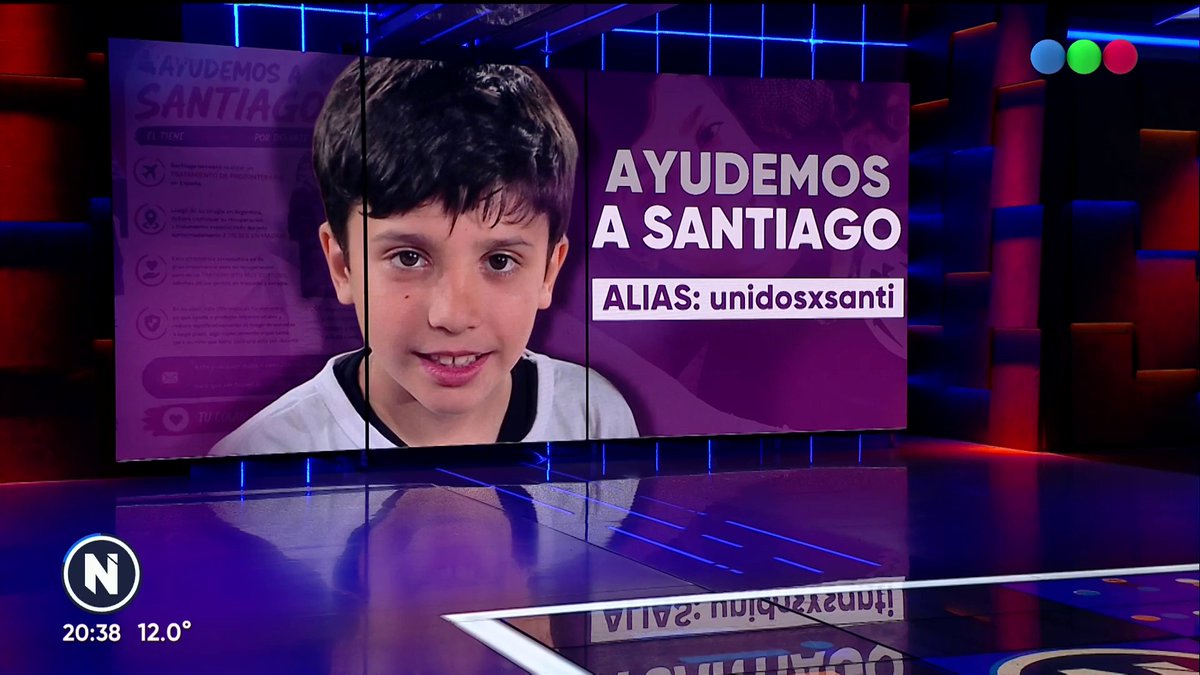 Todos por Santiago: tiene 11 años y necesita de nuestra ayuda para realizarse un tratamiento de protonterapia. Mirá más en #TelefeNoticias en vivo en