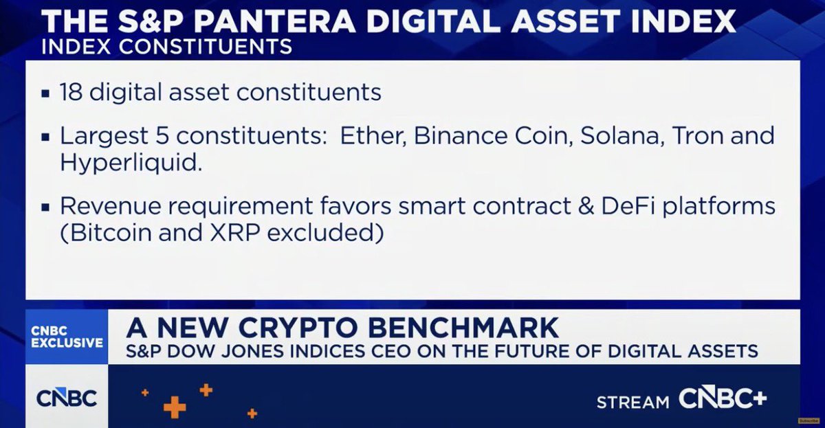 "we bring the same principles of the equity world to digital assets" Native assets of public permissionless decentralized networks are commodities, not equities. They exclude Bitcoin while keeping ETH/Solana? Do they not know that PoS and PoW are very similar in the principles they are trying to measure? The index composition makes no sense and imo is the scary truth, that institutions in this space struggle hard to 1) understand it 2) how to value it. Protocol revenue here is literally the friction between users and forced stakeholders like miners and validators. The more revenue a protocol earns the more it took away from users to use a network. It's bizarre how this makes sense for an open protocol, it makes absolutely sense for a business and thus equities. The XRP Ledger says, hey its super cheap to make forward progress if just agree on it, no friction no revenue. We are so ahead in our understanding of this space it's not even remotely funny.