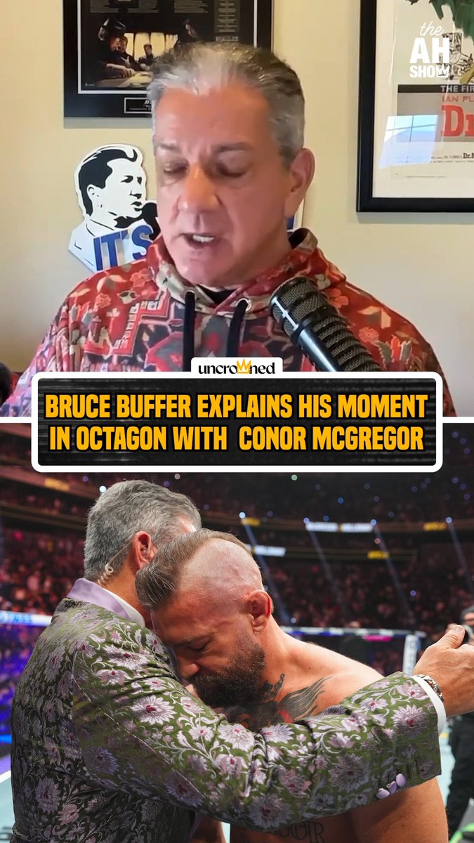Bruce shared a special moment with McGregor at #UFC329