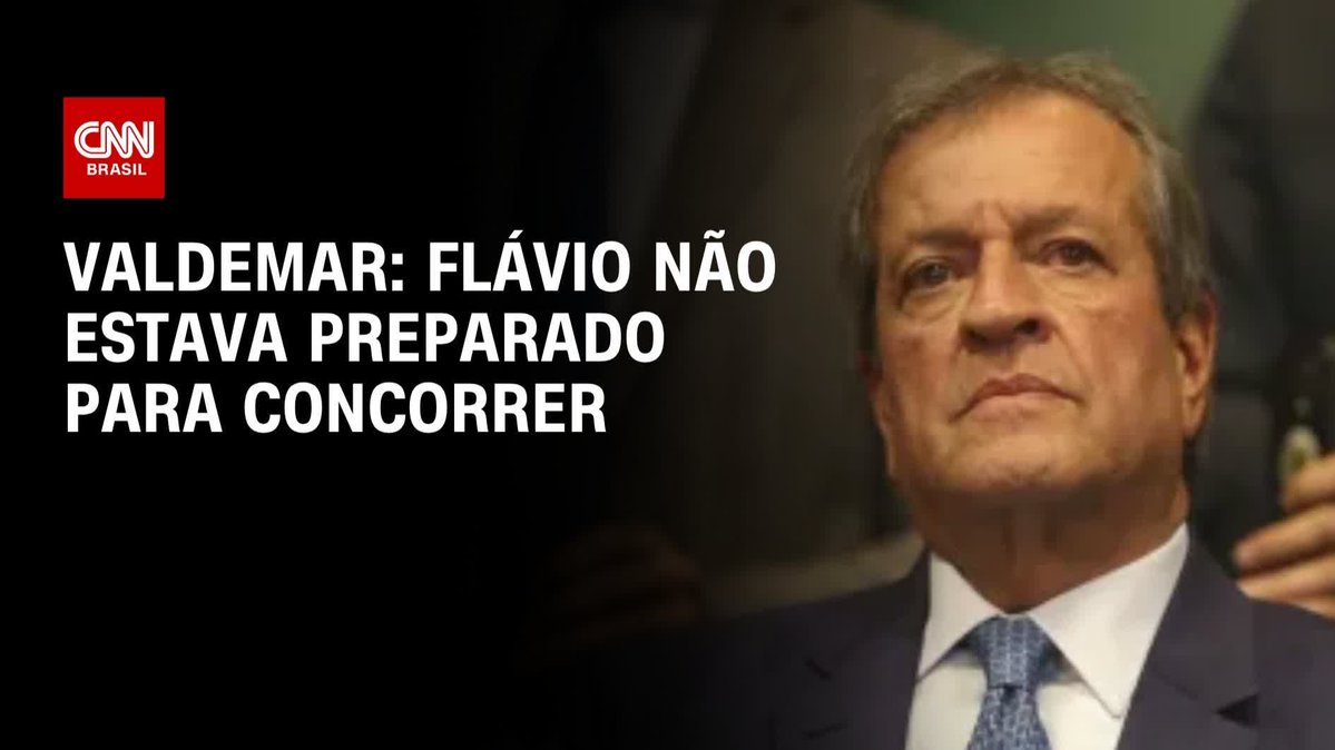 Valdemar: Flávio não estava preparado para concorrer; assista #CNNPrimeTime