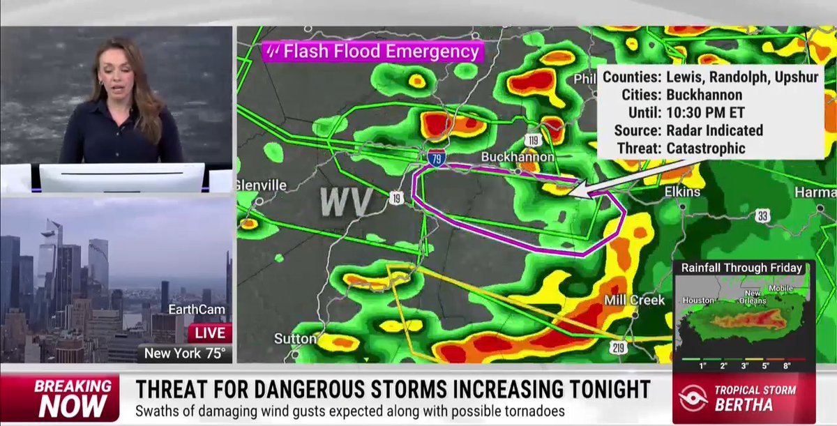 DEVELOPING: A Flash Flood Emergency is underway in parts of West Virginia. Here is the latest: