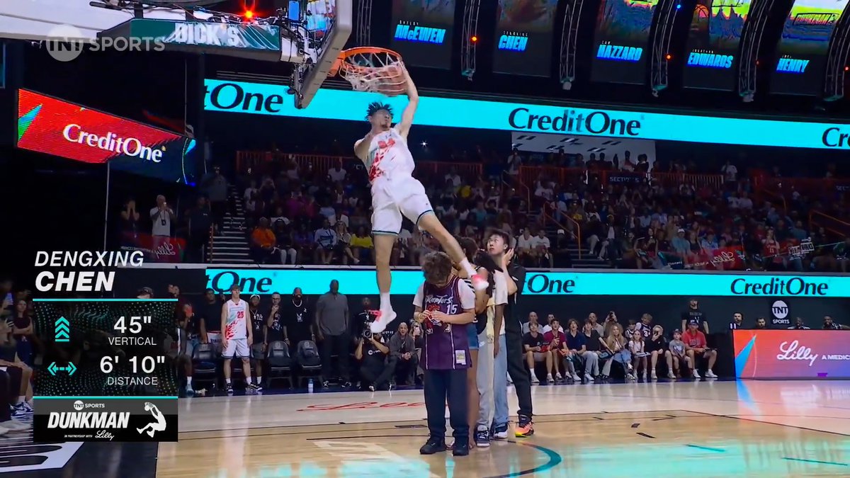 HE DUNKED OVER SIX PEOPLE 🤯 "Dunk Chen" stuns in round 3 😳
