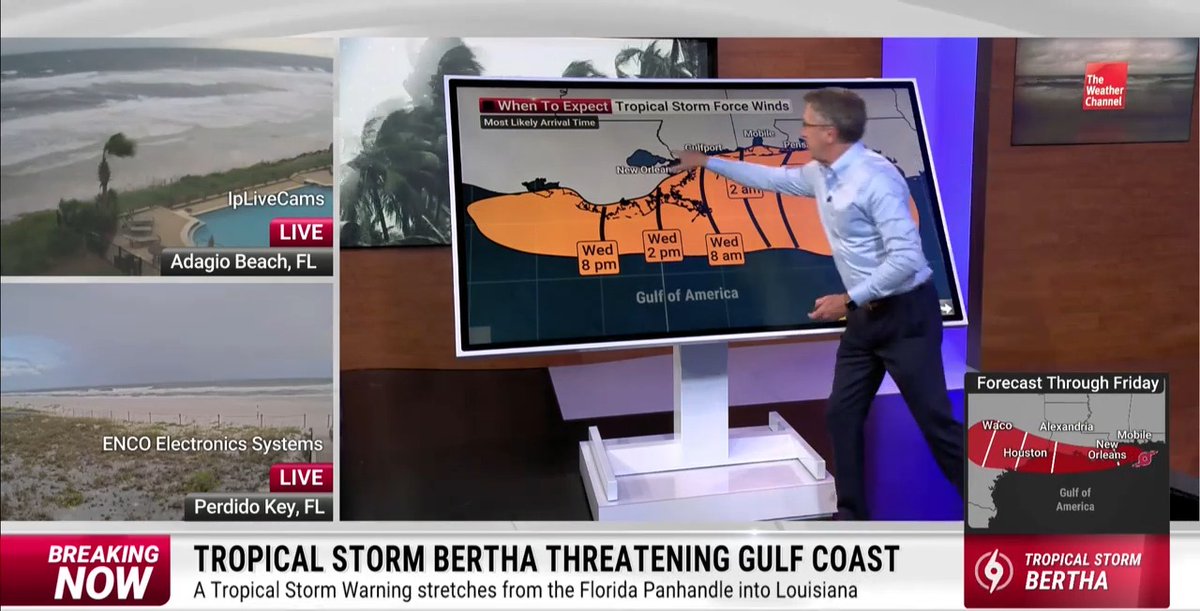 Hurricane expert Dr. Rick Knabb breaks down the latest advisory from the National Hurricane Center as Tropical Storm Bertha begins to produce impacts across the Gulf Coast: